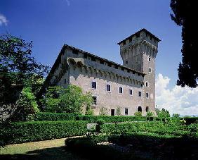 Villa il Trebbio, S. Piero a Sieve, begun 1451 (photograph) 19th