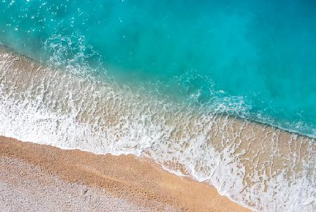 Wellen am Strand V, Sand und Türkises Wasser, Entspannung, Urlaub und Freiheit 2021