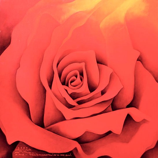 The Rose in the Festival of Light, 2000 (oil on canvas)  von Myung-Bo  Sim
