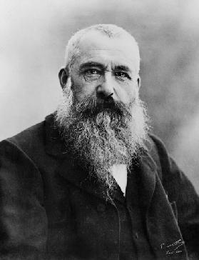 Portrait of Claude Monet (1841-1926) 1901 (b/w photo) 16th