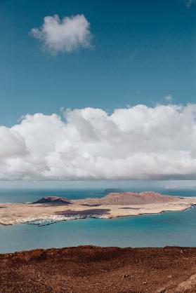 Blick auf La Graciosa von Lanzarote 2019