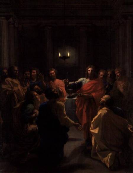 Christ Instituting the Eucharist, or The Last Supper von Nicolas Poussin