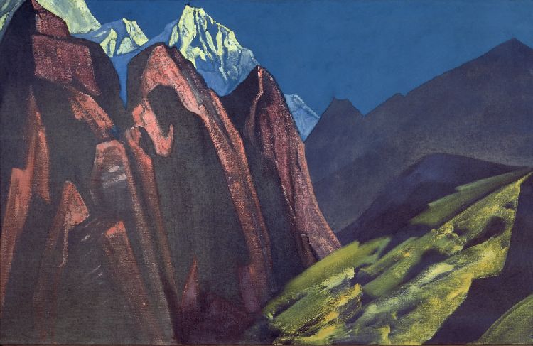 Der Schatten des Meisters (Tibet) von Nikolai Konstantinow Roerich