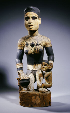 A Fine And Rare Yombe Maternity Figure, 72cm High von 