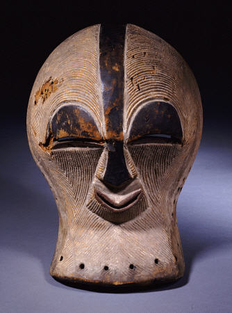 A Superb Songye Mask, Kifwebe, Whitened With Kaolin, Belgian Congo von 