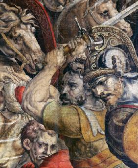 Battle at Ticinus / Cartoon (detail)