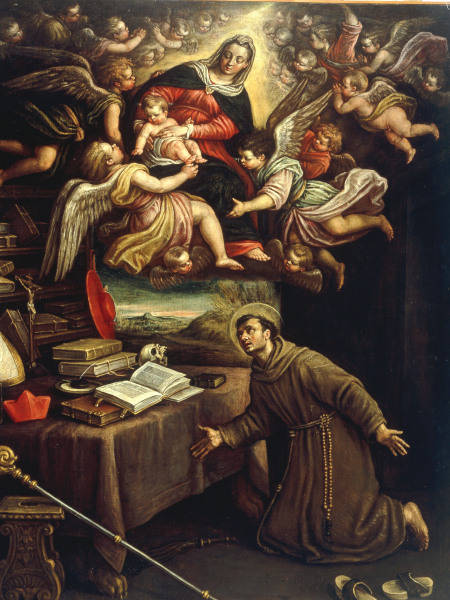L.Bassano, Madonna erscheint Bonaventura von 