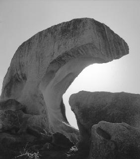 Rocks at Idar (b/w photo) 