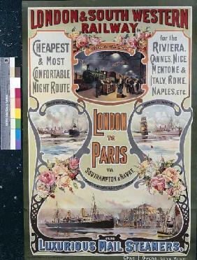 Von London nach Paris Um 1900