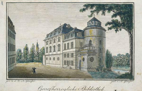 Weimar, Bibliothek / Rad.v.Glaeser