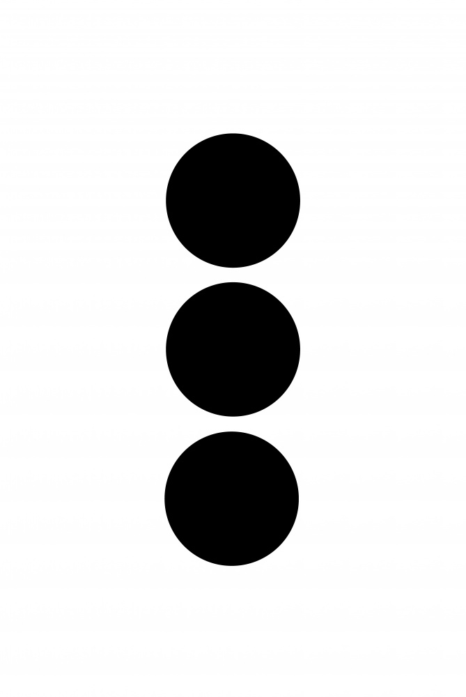 Drei Kreise schwarz von Oju Design