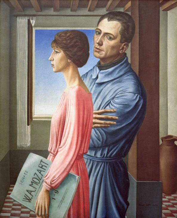 Ritratto del pittore con la moglie von Ubaldo Oppi