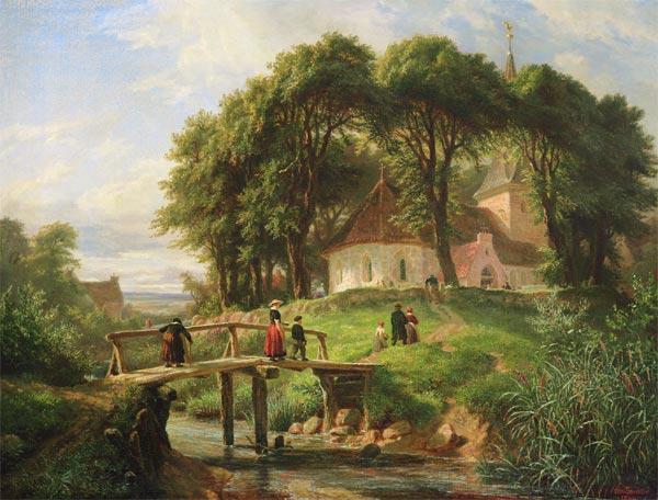 Going to Church in Alt-Rahlstedt 1861