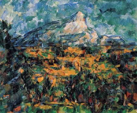 Landschaft bei Aix mit dem Mont Saint-Victoire  Um 1906