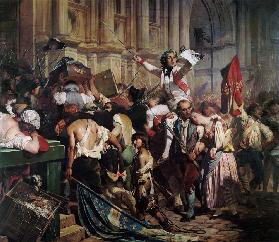 The Conquerors of the Bastille before the Hotel de Ville in 1789 1839