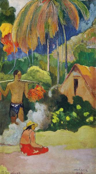 Landscape in Tahiti (Mahana Maa) 1892
