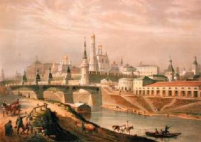 View of the Moscow Kremlin 1830