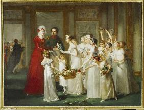Die Ankunft der Kaiserin Marie-Louise in Compiègne am 28 März 1810