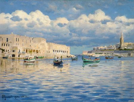 Im Hafen von Malta. 1892