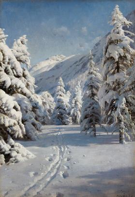 Winterlandschaft bei Morteratsch. 1920