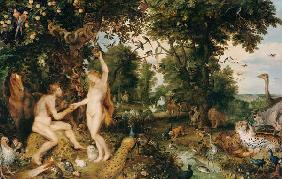 Das Paradies (Adam und Eva / Der Sündenfall) um 1616