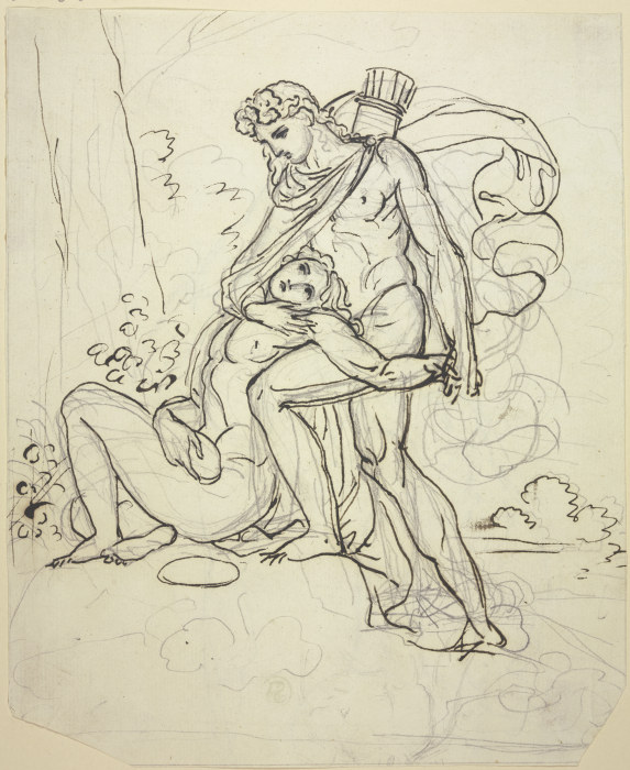 Apollo mit dem sterbenden Hyakinthos von Peter von Cornelius