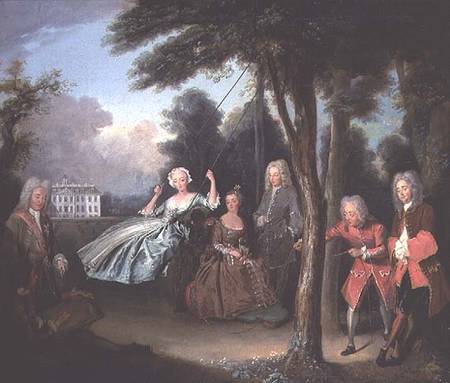 Viscount Tyrconnel with his family c.1725-6 von Philippe Mercier