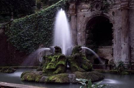 Dragon Fountain designed by Pirro Ligorio (c.1500-83) von Piero Ligorio