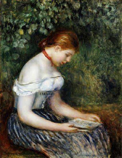 Die Lesende (Sitzendes junges Mädchen) 1887