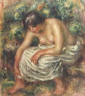 The toilet after the bath 1915