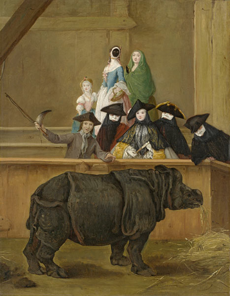 Das Nashorn in Venedig von Pietro Longhi
