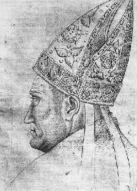 Head of a bishop, from the The Vallardi Album