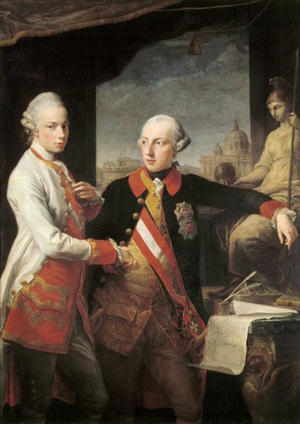 Kaiser Joseph II. (1741-1790) und Großherzog Pietro Leopoldo von Toskana (1747-1792) 1769