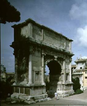 The Arch of Titus, to commemorate the Emperor's Sack of Jerusalem in 70 AD, 81 AD (photo) 20th