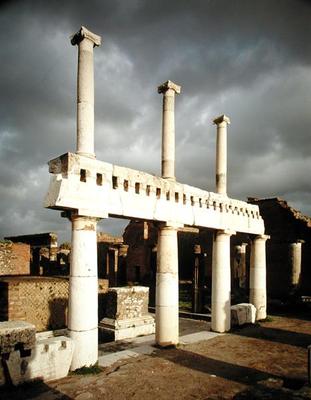 View of the portico of the Forum (photo) von Roman 1st century BC