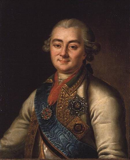 Portrait of Count Alexei Grigorievich Orlov (1737-1808) von Russian School