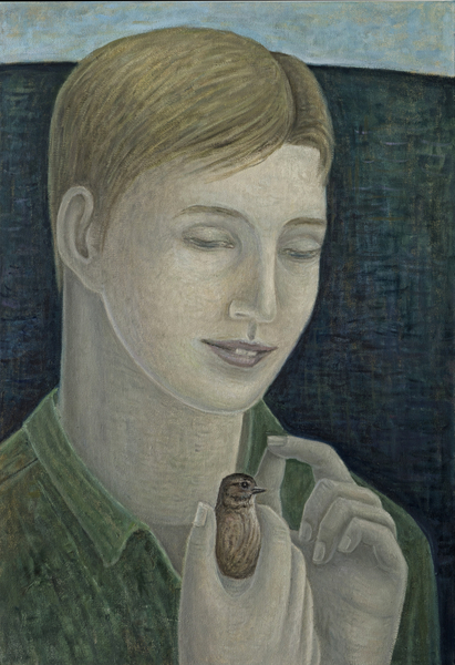 The Young Francis (Boy Holding Bird) von Ruth  Addinall