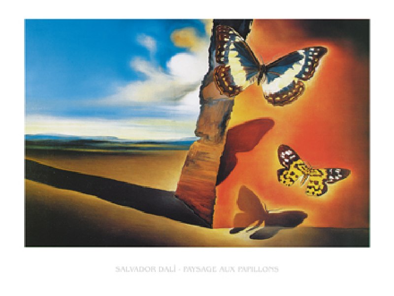 Bild:  Salvador Dali - Paysage aux Papillons