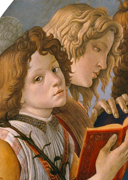 Botticelli, Heads of the group of angels von Sandro Botticelli