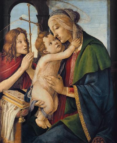 Maria mit dem Jesuskind und dem jungen Johannes d. T. 1490