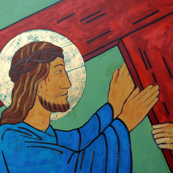 Jesus takes up his cross von Sara  Hayward