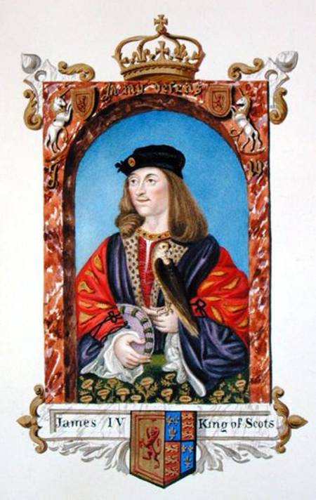 Portrait of James IV of Scotland (1473-1513) from 'Memoirs of the Court of Queen Elizabeth' von Sarah Countess of Essex