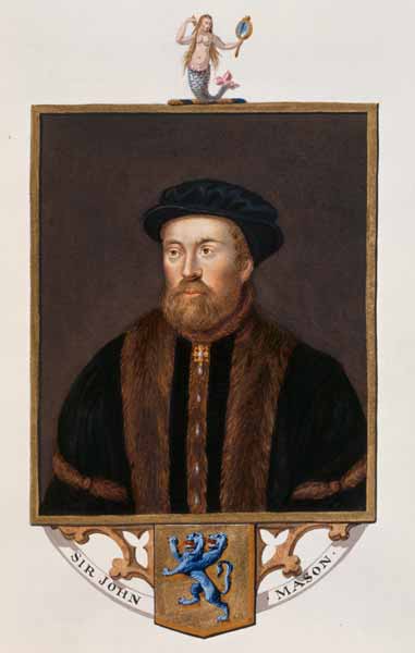 Portrait of Sir John Mason (1503-66) from 'Memoirs of the Court of Queen Elizabeth' von Sarah Countess of Essex