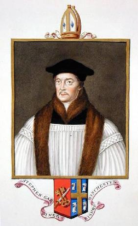 Portrait of Stephen Gardiner (c.1483-1555) Bishop of Winchester from 'Memoirs of the Court of Queen published