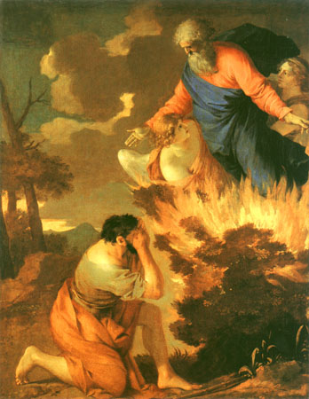 Moses vor dem brennenden Dornenbusch von Sébastien Bourdon
