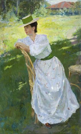 Bildnis einer Frau (En plein air) 1899
