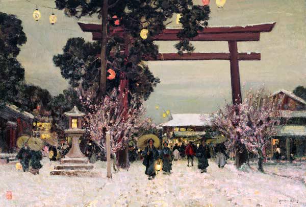 View of a Shinto Shrine c.1889