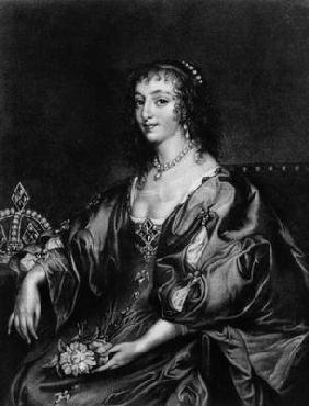 Henrietta Maria (1609-69), illustration from 'Portraits of Characters Illustrious in British History 1901