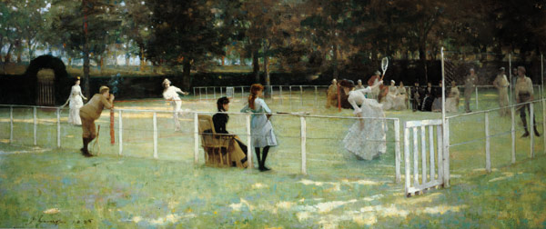 Die Tennispartie von Sir John Lavery