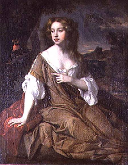Portrait of a Lady in a Brown Cloak von Sir Peter Lely